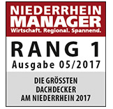 Niederrhein MAnager Auszeichnung Rang 1